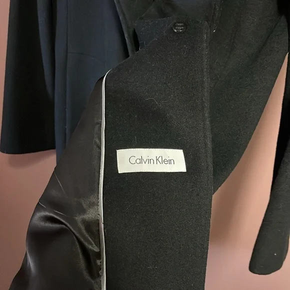 Ladies Calvin Klein 3 Button Peacoat With In Great Condition! Plus sizes - Picture 4 of 6